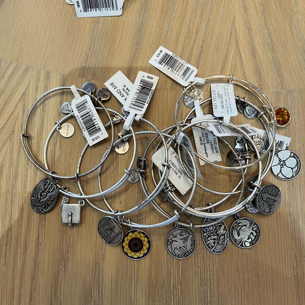 Alex and Ani silver qty 10